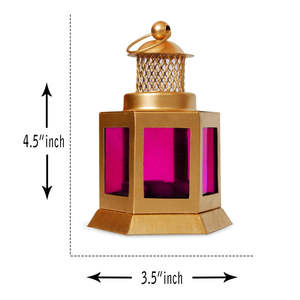 Candelabro de farol rojo marroquí de gran venta, decoración de iluminación de mesa plateada para uso doméstico con vidrio de Metal inspirado - Product Image 5