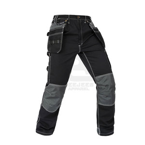 กางเกงคาร์โก้ผ้าฝ้าย100% ของผู้ชายชุดออกกำลังกายผ้าแคนวาสน้ำหนักเบาขนาดกลางเอวสำหรับใช้งานกลางแจ้ง - Product Image 1