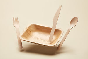 Cucharas de diseño clásico de madera Decoración de cocina Restaurante y diseño de hotel Cubiertos naturales con diseño de acabado pintado - Product Image 2