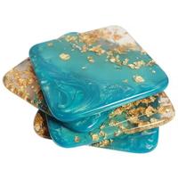 Sparkle & Shine Sous-verres en résine scintillante uniques Cadeaux modernes et chics pour l'artisanat et les proches