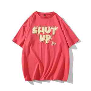 Camiseta de Manga Corta Personalizada para Hombre, Estilo Urbano, Tejido Transpirable de Poliéster y Algodón, Camisetas con Estampado Puff - Product Image 6