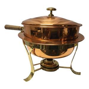 Plat à friture en cuivre durable, parfait pour garder les aliments au chaud pendant des heures pendant les fêtes de famille et les grands rassemblements - Product Image 3