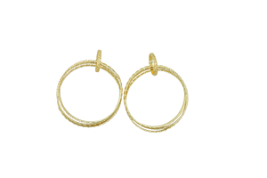 Pendientes de declaración hechos a mano para mujer, elegantes pendientes de gota y colgantes de Latón chapado en oro antiguo, joyería - Product Image 2
