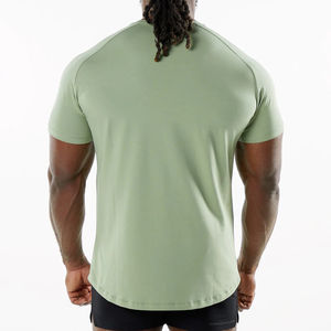 Nouveau 2025 meilleure qualité t-shirt pour hommes et vêtements décontractés séchage rapide sport hommes léger col rond uni grande taille - Product Image 3