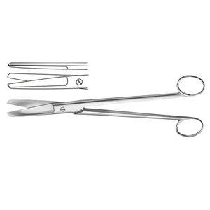 Ciseaux chirurgicaux à iris en acier inoxydable à pointe droite et incurvée Ciseaux de chirurgie dentaire 10cm Instruments médicaux - Product Image 1