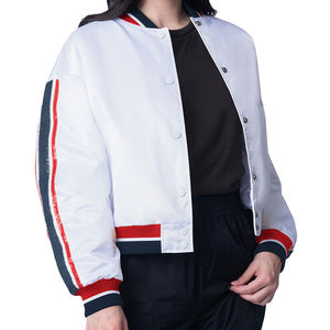 Chaqueta Universitaria de Moda para Mujer, Estilo Urbano, con Parches y Botones, Transpirable, de Alta Calidad - Product Image 2