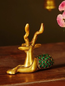 Sculpture de Ganesh en laiton de qualité supérieure, figurine artisanale pour le salon, le temple, le bureau, décoration de table, œuvre d'art décorative - Product Image 6