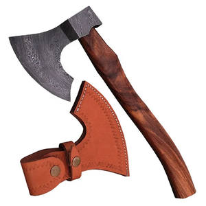 Steel Craft International Customized High Quality Damascus Steel <b>Axe</b> New Design for Outdoor Camping with <b>Wood</b> Handle DIY Grade - Product Image 1