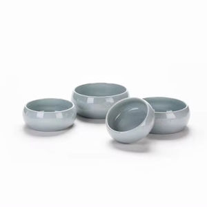 Bescera disesuaikan penjualan terlaris cerah efek tempat mengkilap mangkuk hewan peliharaan keramik makanan kucing anjing pengumpan air mangkuk keramik - Product Image 3