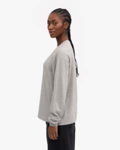 Camiseta de manga larga para mujer Primavera Verano 2025, Jersey de algodón 100% de Color sólido para mujer, camisetas informales finas para mujer - Product Image 4