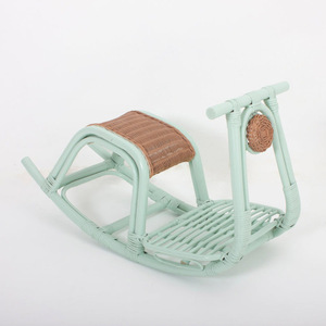 Eco friendly rattan <b>scooter</b> <b>rides</b> playful <b>ride</b> <b>on</b> vehicle cute baby rocker car motorcycles for kids - Product Image 1