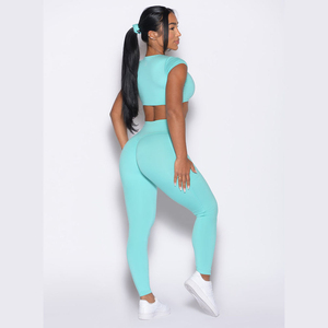 Side <b>pockets</b> Aqua Elastic Waist <b>Leggings</b> <b>With</b> Side <b>Pockets</b> Scrunch Butt High Waist Active Wear <b>Leggings</b> Gym & Workout <b>Leggings</b> - Product Image 5