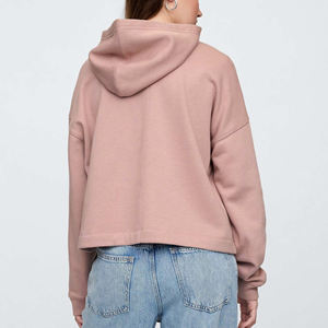 Sudadera con Capucha para Mujer, Diseño 3D Bordado, Color Sólido, Corte Holgado, Personalizada, Nueva Moda, Tejido Grueso de Poliéster/Algodón - Product Image 6