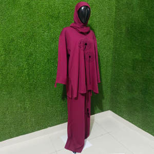 Vente en gros de maillots de bain islamiques pour femmes en petite quantité, taille plus, couvrant entièrement le corps, avec imprimé animal, ensemble 2 pièces, imperméable - Product Image 4