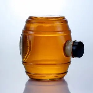 Nieuwe Ontwerp Glas Grote Wijn Fles Met Kurk Voor Brandy Whisky Groothandel 50cl Glas Emmer Vormige Flessen