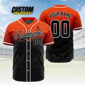 เสื้อเบสบอลสไตล์ล่าสุดเสื้อเจอร์ซีย์เล่นเบสบอลสินค้าของคุณเอง - Product Image 2