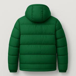 Mens Woolen Puffer Jacket <b>Waterproof</b> Windproof Breathable Hooded <b>Warm</b> Insulated Quilted Winter Daily Use OEM Service - Product Image 4