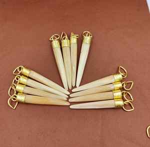 Collar hecho a mano, colgante de hueso de búfalo real con diseño hecho a mano, joyería de cuerno de búfalo DE LA India - Product Image 5