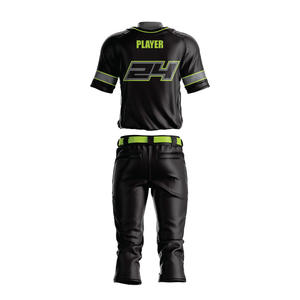 Ensemble d'uniformes de baseball en tissu de haute qualité, uniformes de baseball à maillot grande taille de couleur personnalisée pour hommes - Product Image 3
