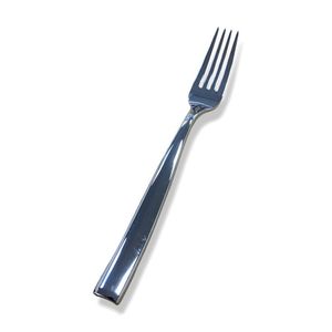 Fourchette simple en acier inoxydable avec finition argentée, couverts de table, argenterie, couverts de dîner - Product Image 5