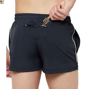 Boxer Sport Shorts Beach Swimming Pants 100% Polyester Athletic Running Double <b>Layer</b> Unisex Mesh Shorts - Product Image 3
