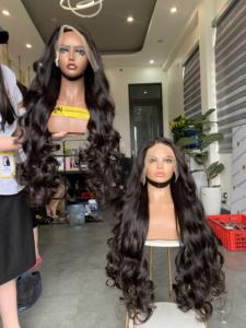 Peluca de cabello Remy vietnamita de un solo donante con encaje frontal transparente, súper doble densidad - Product Image 1