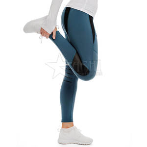 Culottes de sport pour femmes de haute qualité taille haute Leggings de yoga minces et pantalons d'équitation avec Patchwork pour l'entraînement physique - Product Image 2