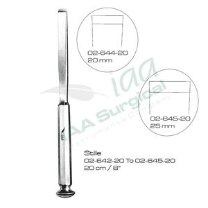 Osteotomes manuels réutilisables, burin à os, autoclavable, acier inoxydable, outil chirurgical de haute qualité pour usage hospitalier, orthopédie - Product Image 3