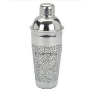 Haute demande en acier inoxydable de qualité supérieure argent brillant poli fait accrocheur Design Cocktail Shaker de l'Inde - Product Image 4