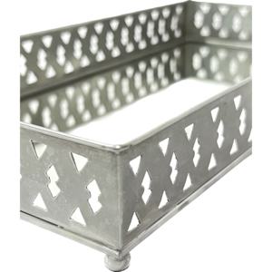 Plateau de service rectangulaire en acier inoxydable et verre moderne et luxueux avec taille/couleur/design personnalisable pour la maison, l'hôtel et le restaurant. - Product Image 4