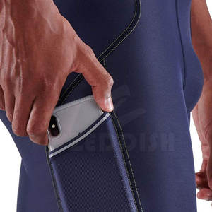Shorts de compression mi-longue sportifs pour hommes, modèle 2025, dernière conception, taille élastique, motif uni, pour la course à pied, prix de gros - Product Image 6