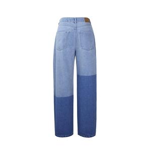 Jeans de Pierna Recta de Cintura Alta para Mujer Paola Riboni, Lavado Claro, Denim, Corte Regular, Estilo Vintage con Contraste de Color - Product Image 2