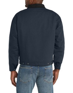 Custom Design Embroidered Canvas Work <b>Jacket</b> Full Zip up Breathable Casual Vintage Washed <b>Denim</b> Working Wear <b>For</b> <b>Men</b> - Product Image 6