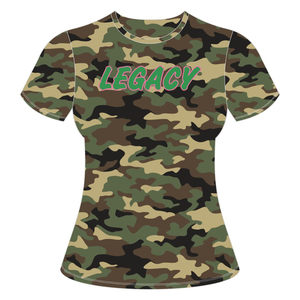 Camo 08 Legacy <b>T</b>-<b>Shirt</b> Greek Sorority Apparel <b>Womens</b> Pink & Green Tee College Sisterhood Stylish Casual Greek Wear Soror Tee - Product Image 1