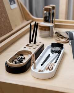 Ensemble de stylos en bambou faits à la main de luxe de haute qualité Logo gravé écologique personnalisable stylo en bois avec boîte en bois cadeau attrayant - Product Image 2