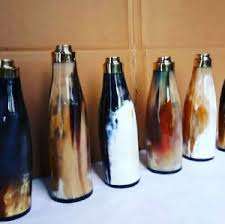 Polished Horn <b>Bottle</b> for <b>Decorative</b> and Functional Use Eco-Conscious Horn <b>Bottle</b> Made from Natural Sustainable Horn at low price - Product Image 5