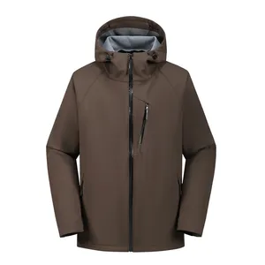 Veste coupe-vent grande taille hommes manteau imperméable printemps automne mode veste de camp décontractée vêtements d'extérieur grande taille pour hommes - Product Image 1