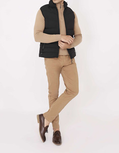 Veste zippée vintage, doudoune gonflée, veste en duvet moelleuse pour homme, vêtements d'hiver de haute qualité, veste rembourrée en duvet personnalisée - Product Image 3