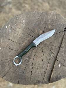 Fundas de Cuero Repujado, Material Sólido, Bajo Precio, Bajo MOQ, Mejores Cuchillos de Caza Hechos a Mano con Martillo de Acero - Product Image 1