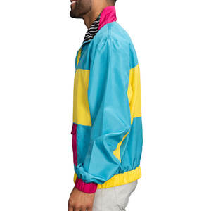 Nouveauté, vestes de sport personnalisées pour hommes, vêtements en polyester, pull à capuche avec demi-fermeture éclair pour hommes, vestes coupe-vent pour hommes - Product Image 2