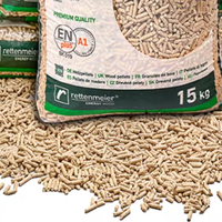 Nouvelle Bûchette de Bois Premium 6 mm pour Classe A1 en Sacs de 15 kg à Prix Abordables