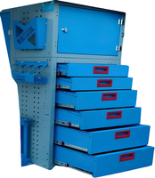 Armoires de rangement modulaires pour fourgonnettes de haute qualité DETAY OEM/ODM, modernes/contemporaines, 6 tiroirs, structure démontable, revêtement électrostatique en poudre