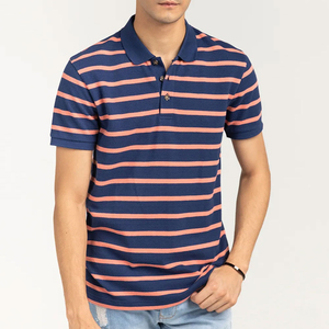 T-shirt de sport 100% coton à manches courtes anti-rides pour hommes, couleur unie pour polo avec tissu en toile - Product Image 6