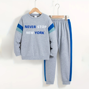 Sudadera con estampado elegante con cuello redondo y mangas largas con pantalones largos Perfecta para primavera y otoño para tejer al aire libre - Product Image 1