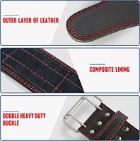 Ceinture de musculation professionnelle Zebra Sports, logo personnalisé, cuir de vachette, 5 mm d'épaisseur, unisexe, réglable, antidérapante, écologique, de haute qualité