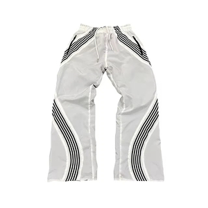 2026 <b>Men's</b> High Quality Cotton <b>Baggy</b> <b>Trouser</b> with Custom Logo Mid Waist Straight Pattern Windproof Feature Low Price - Product Image 4