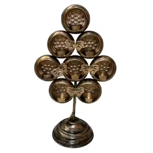 Bougeoir pilier en bois moderne et élégant fabriqué à la main Bougeoirs uniques pour la décoration de la maison pour Noël - Product Image 6