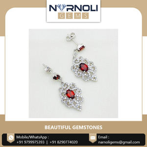 คุณภาพมาตรฐานเงินสเตอร์ลิงและประดับด้วยโกเมนและเซอร์โคเนีย - Product Image 5