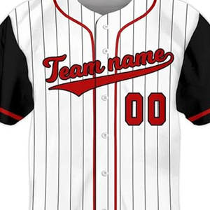 Maillot de baseball confortable de style boutonné classique Maillot de baseball athlétique de conception uniforme d'équipe personnalisée - Product Image 6