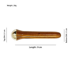 100% baguette Kansa ayurvédique originale 9cm masseur sous les yeux pour raffermir la peau et réduire les poches la plus grande entreprise de fabrication - Product Image 6